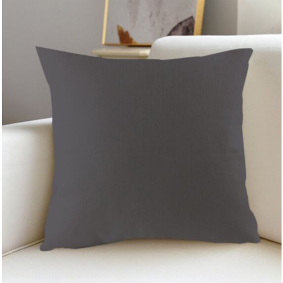 Coussin Oxford 60 x 60 cm gris anthracite - MAISON BONHEUR