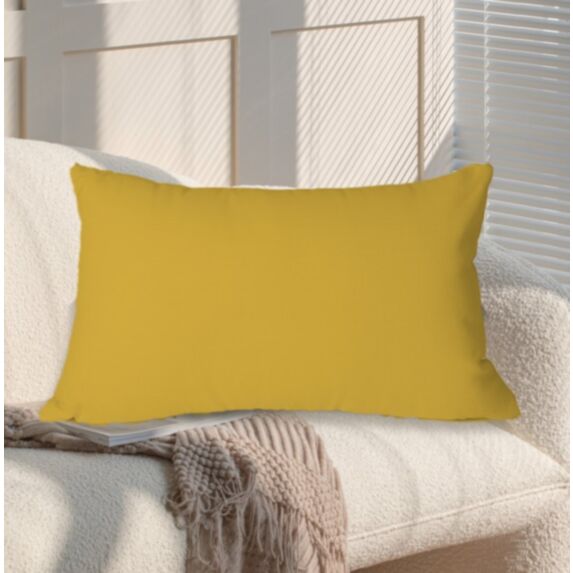 Coussin Oxford 50 x 30 cm moutarde - MAISON BONHEUR