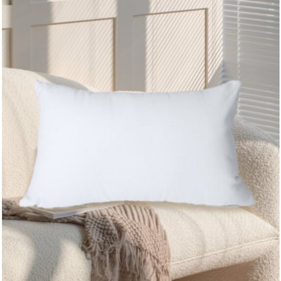 Coussin Oxford 50 x 30 cm blanc cassé - MAISON BONHEUR