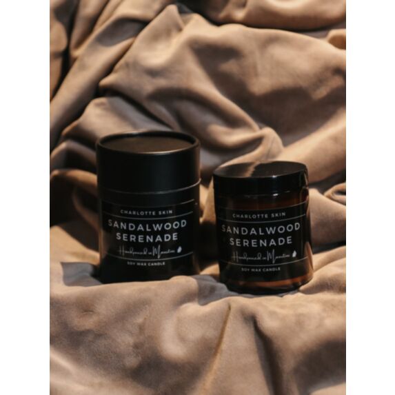 Bougie cire de soja pot en verre Santal sérénade 200 g - CHARLOTTE SKIN