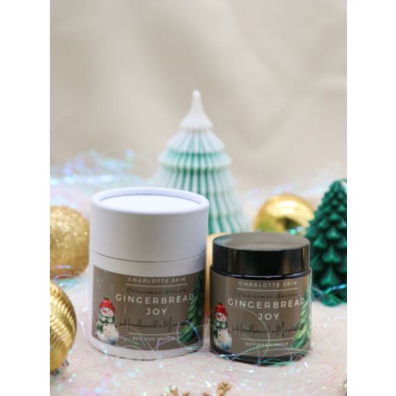 Bougie cire de soja pot en verre Pain d'épices Noël  200 g - CHARLOTTE SKIN