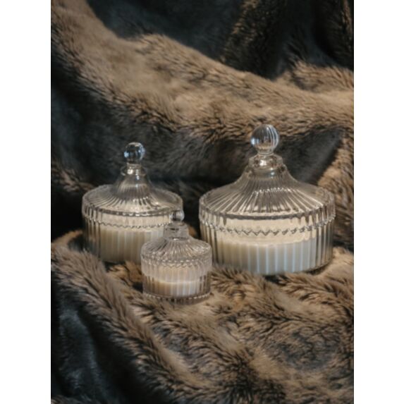 Bougie cire de soja pot en verre Luxe Celeste S - CHARLOTTE SKIN