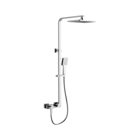 Combi-douche carré 3 fonctions Chrome - HUAYI