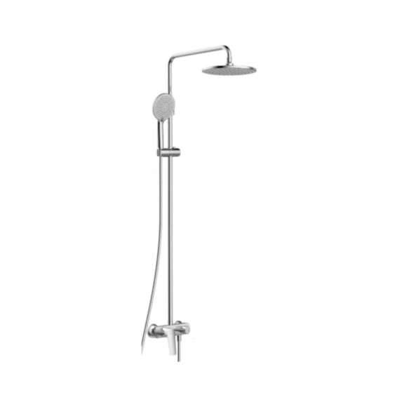 Combi-douche ronde 3 fonctions Chrome - HUAYI