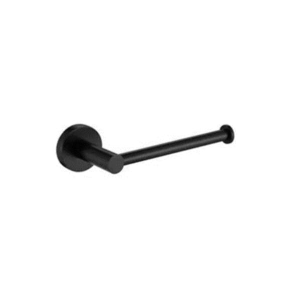 Porte papier toilette à fixer noir mat