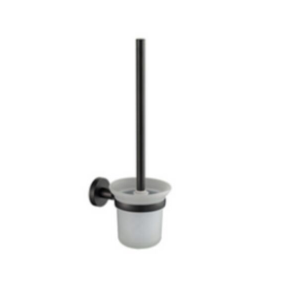 Brosse WC à fixer noir mat