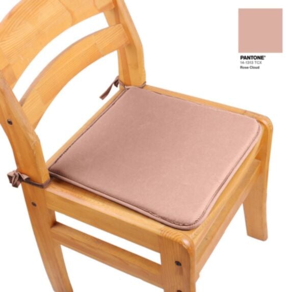 Assise de chaise 40x40x1,8 cm rose clair - MAISON BONHEUR