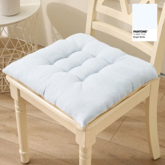 Assise de chaise matelassée 40x40cm ivoire - MAISON BONHEUR