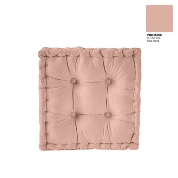 Assise de chaise matelassée 40x40x10 cm rose clair - MAISON BONHEUR