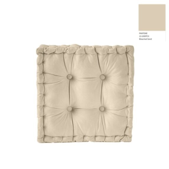 Assise de chaise matelassée 40x40x10 cm lin - MAISON BONHEUR