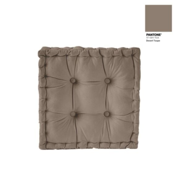 Assise de chaise matelassée 40x40x10 cm taupe - MAISON BONHEUR