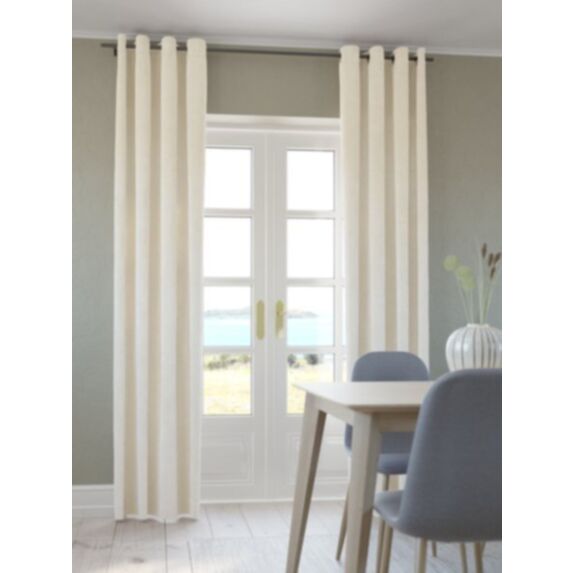 Rideau chenille 140x240cm blanc