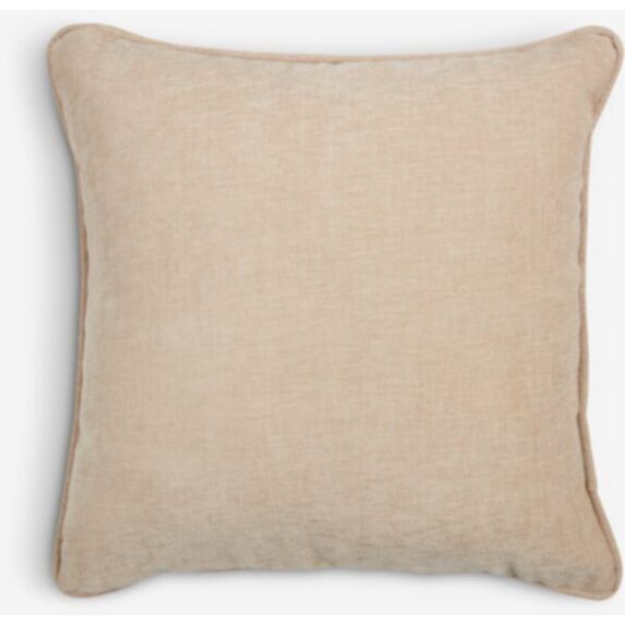 Coussin chenille 45x45cm taupe