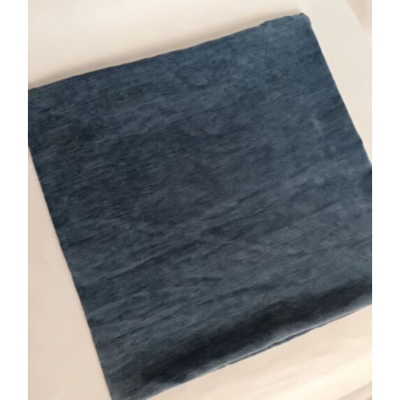 Housse de coussin Chenille 45x45cm bleu