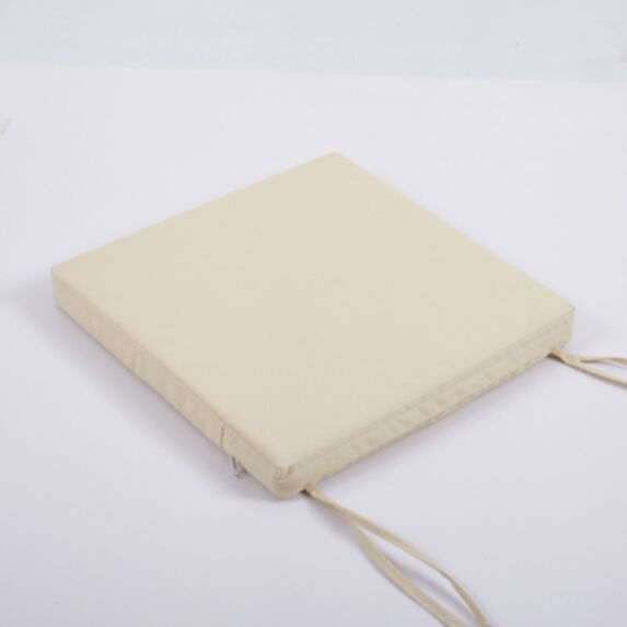 Coussin carré 45x45cm blanc cassé extérieur étanche