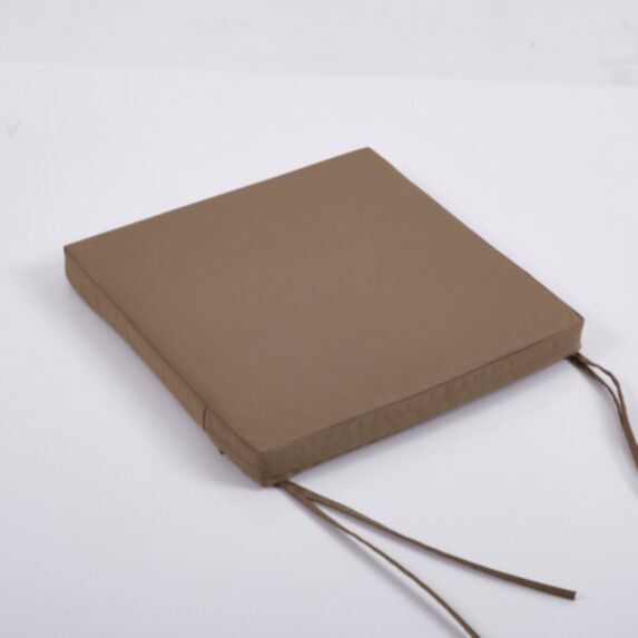 Coussin galette 45x45cm taupe extérieur étanche