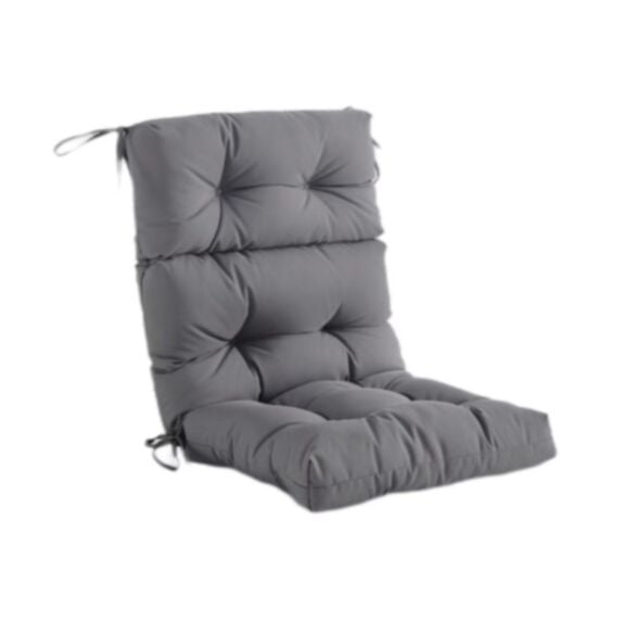 Tapis de transat longue pliable 180 x 58 x 10 cm gris anthracite