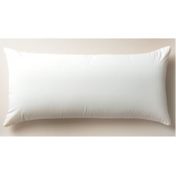 Coussin rectangulaire 50x30cm blanc intérieur