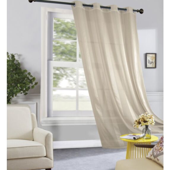 Voilage uni 140x240 cm beige - MAISON BONHEUR