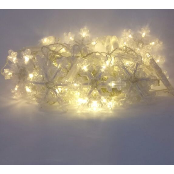 Guirlande lumineuse 8 flocons 2.5 m