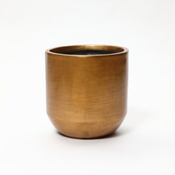 Pot jardin en fibre d'argile Orion L Ø43,5cmx41cm doré