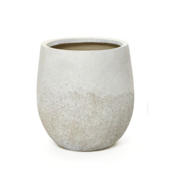 Pot de jardin en fibre d'argile Amazon M beige