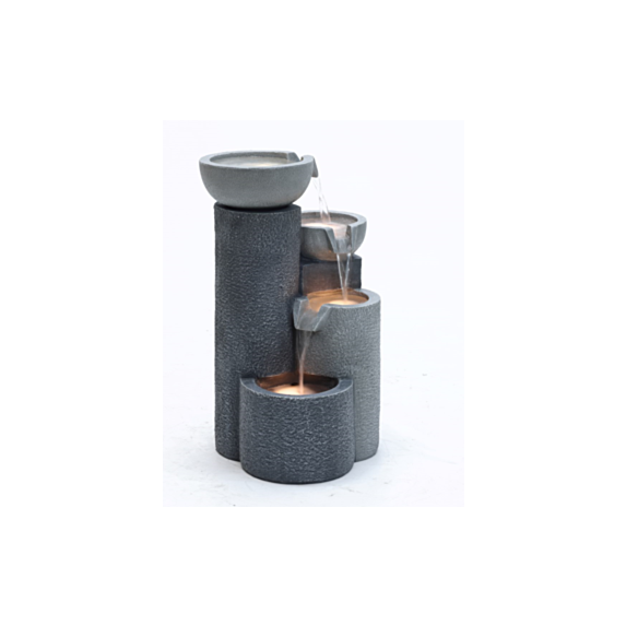 Fontaine 4 cascades avec lumière led 2 m