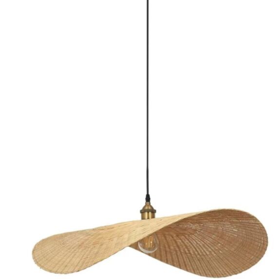 Suspension Canopée rotin 40x40x22cm