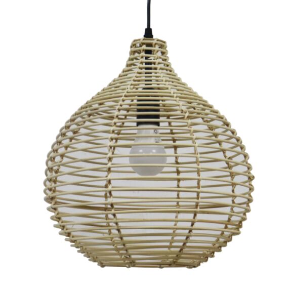 Suspension Célia rotin diamètre 32 cm