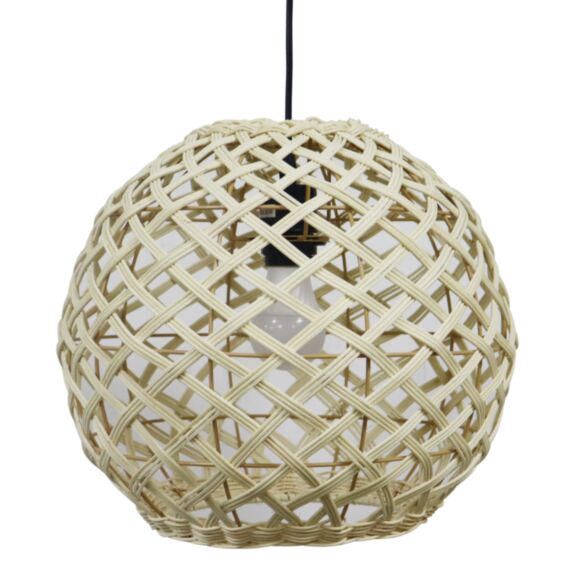 Suspension Terra rotin ronde 35x35x32cm