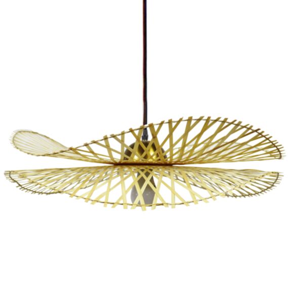 Suspension Soléa rotin 45x45x38cm