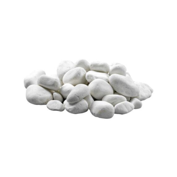 Galets 6-7 cm blanc neige 10 kg