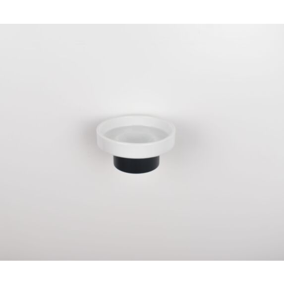 Porte-savon en céramique/aluminium noir mat  46 x 29 x 35 cm