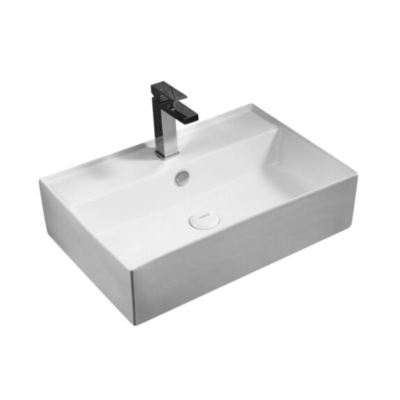 Vasque à poser rectangle - 595 x 400 x 155 mm 