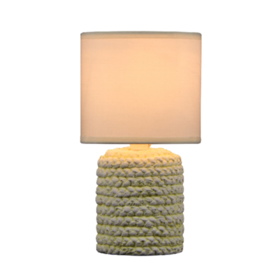 Lampe de table Sienna céramique naturel Ø12,7x25cm beige