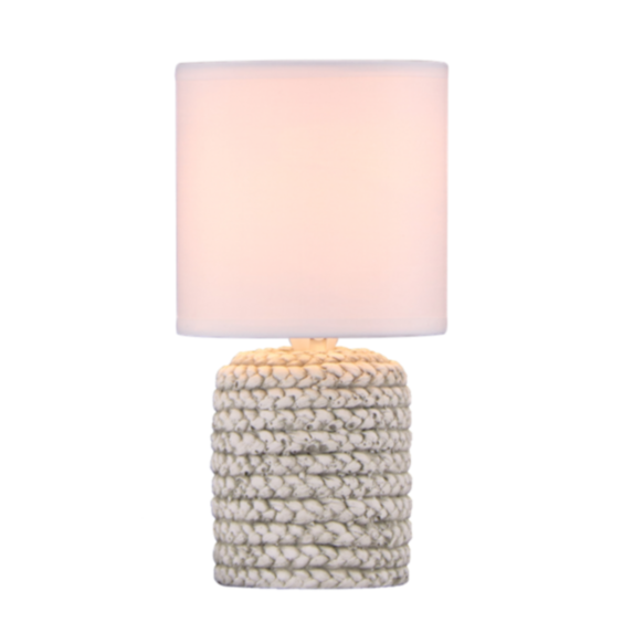 Lampe de table Sienna céramique Ø12,7x25cm naturel-white