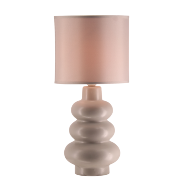 Lampe de table Alya céramique naturel Ø20x41,5cm beige