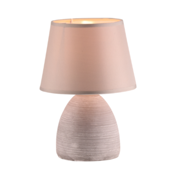 Lampe de table Neonis céramique naturel Ø17xH14cm gris
