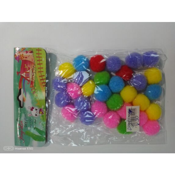Set de 30 pompoms décoratifs - HOBBYWORLD