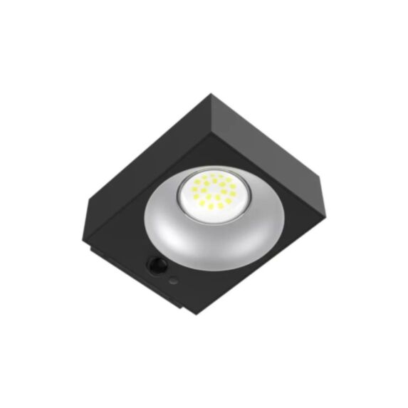 Applique murale LED solaire avec détecteur 16x6cm noir 1000 Lumens 4000K IP65 - SOLAR