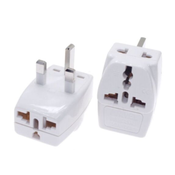 Adaptateur multiprise universel type G 13A 250V blanc