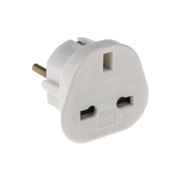 Adaptateur de voyage UK vers Europe - RS PRO