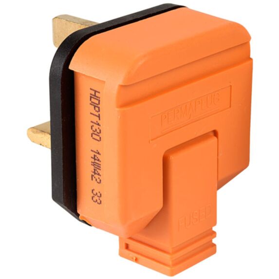 Plug 13A Thermoplastic - Orange - MASTERPLUG