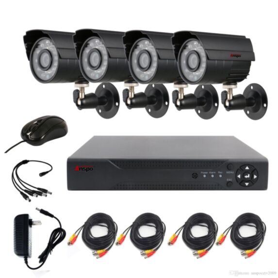Kit vidéo surveillance Vision nocturne DVR CCTV 720P noir - DAHUA