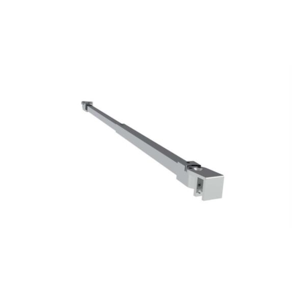 Barre de fixation en aluminium chromé avec 2 côtés amovibles