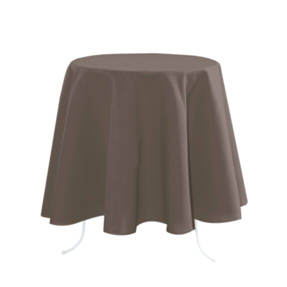 Nappe ronde D180 cm Nelson taupe - STOF