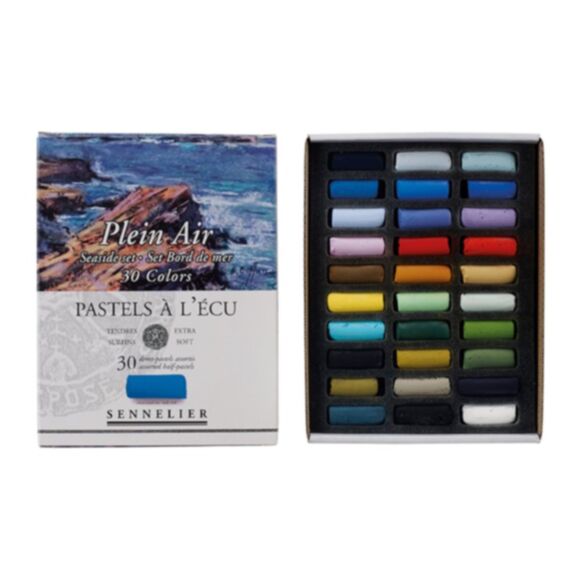 Etui 30 demi Pastels Ecu Paysages de bord de mer - SENNELIER