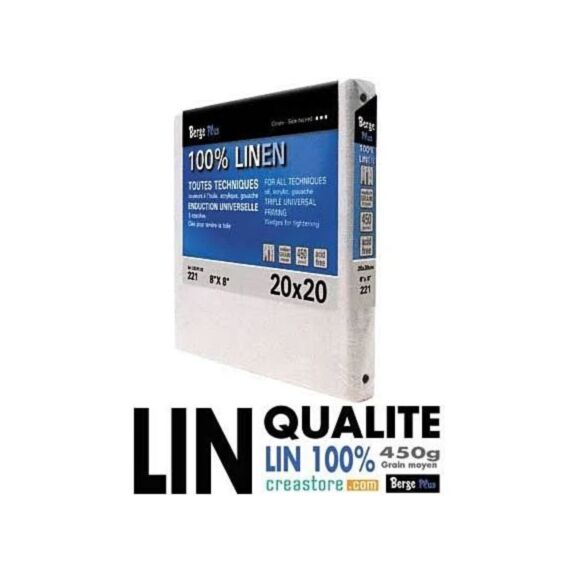 Châssis entoilé en lin 30x30cm C13LP7.222 - BERGE