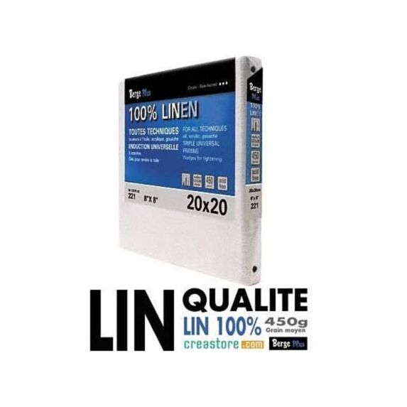 Châssis entoilé en lin 24x33cm C13LP7.4F - BERGE