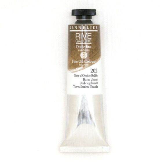 Peinture à l'huile fine terre d'ombre brulée 40 mL - RIVE GAUCHE